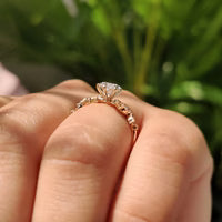 Vintage Design Marquise Cut Engagement Ring